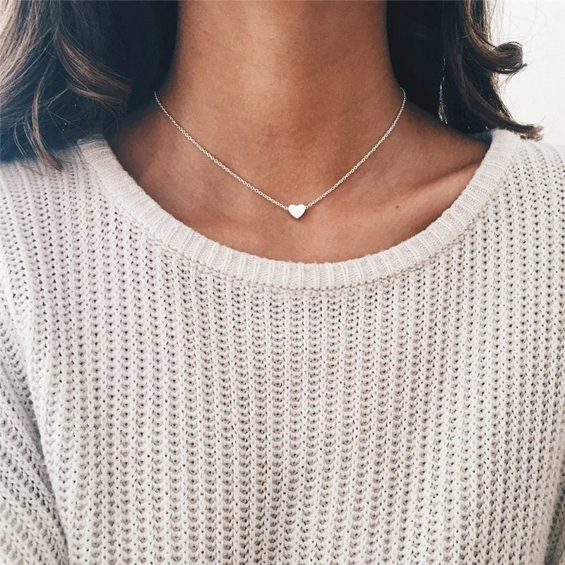 Endearing Three Layer Three Pendant Golden Metal Necklace