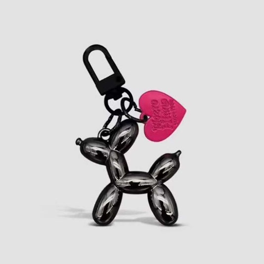 Cute Cartoon Balloon Dog Couple Keychains Key Ring -New Cute Car