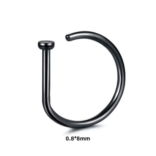 1pc Women Men Fake Piering Nose Ring Earrings, Fashion Punk Non