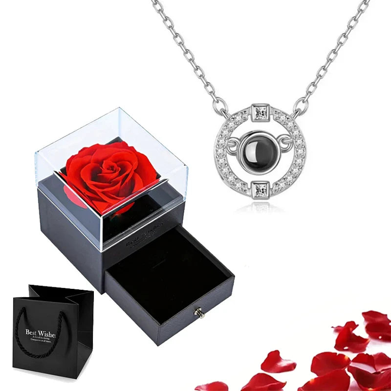 Eternal Bloom Rose Jewelry Box