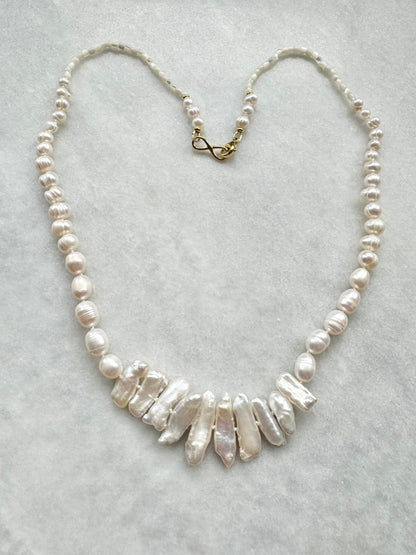 Artemis Pearl Necklace / Gold Vermeil