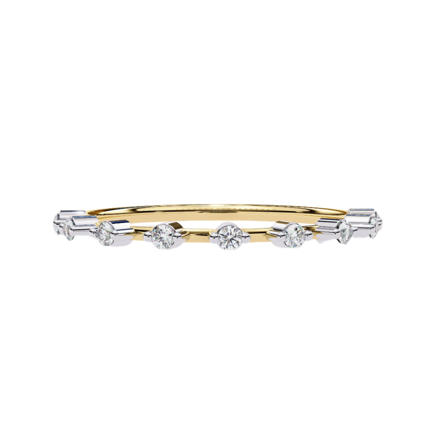 Zafira Lab Grown Diamond Round Eternity Band