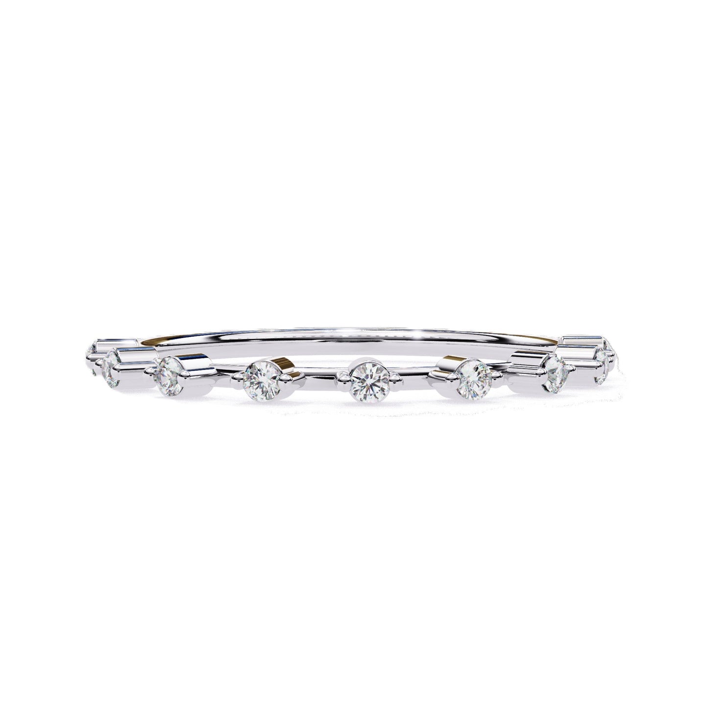 Zafira Lab Grown Diamond Round Eternity Band
