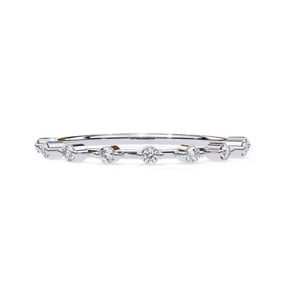 Zafira Lab Grown Diamond Round Eternity Band