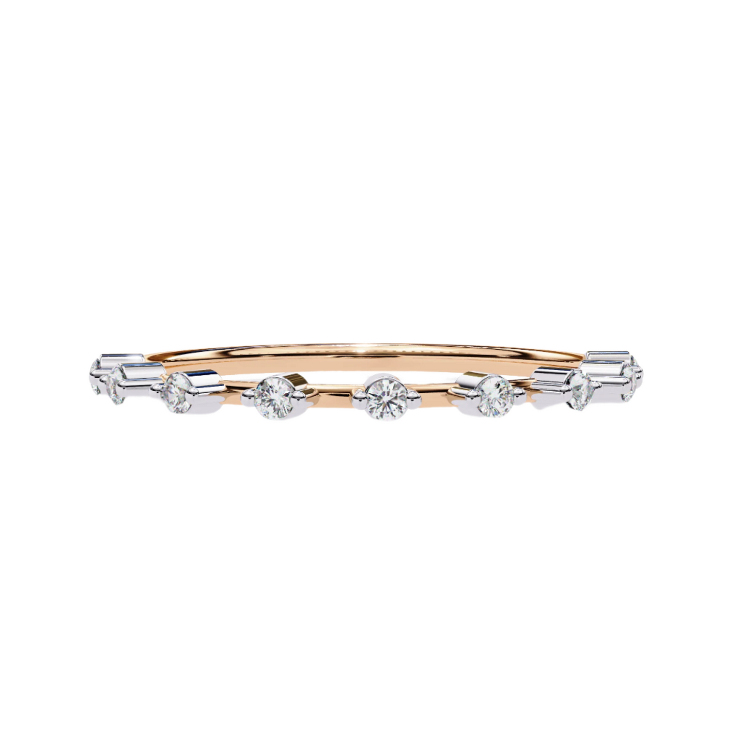 Zafira Lab Grown Diamond Round Eternity Band