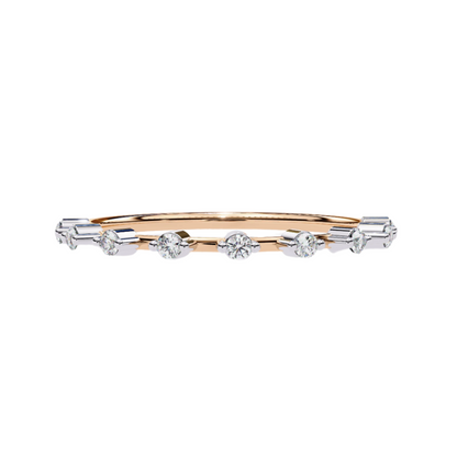 Zafira Lab Grown Diamond Round Eternity Band