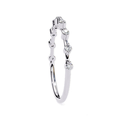 Zafira Lab Grown Diamond Round Eternity Band