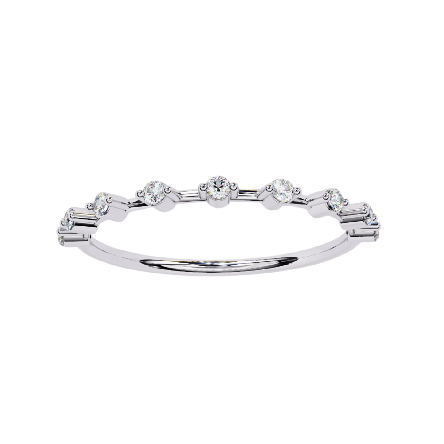 Zafira Lab Grown Diamond Round Eternity Band