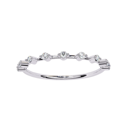 Zafira Lab Grown Diamond Round Eternity Band