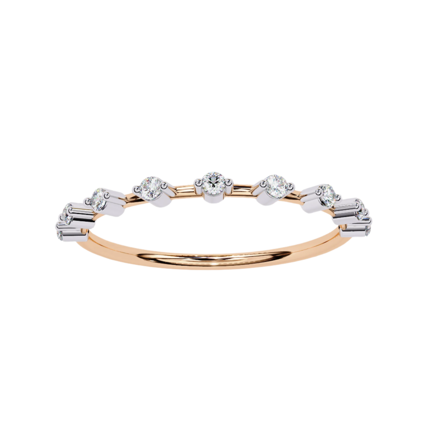 Zafira Lab Grown Diamond Round Eternity Band