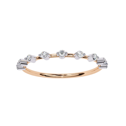 Zafira Lab Grown Diamond Round Eternity Band