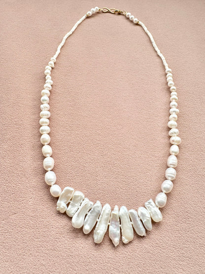 Artemis Pearl Necklace / Gold Vermeil