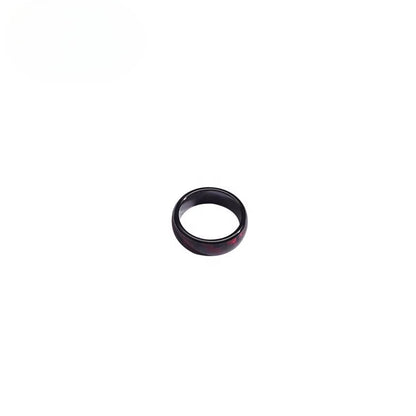 BFB for Tesla Model 3 / Y Smart Car Key Ring Red Color Carbon Fiber + Ceramic RFID Ring