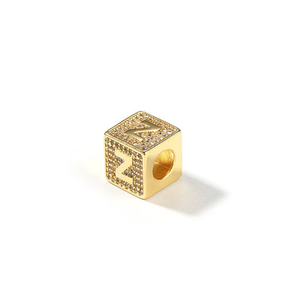 Custom Personality Letter Name Cube Pendants Necklaces for Men Hip Hop