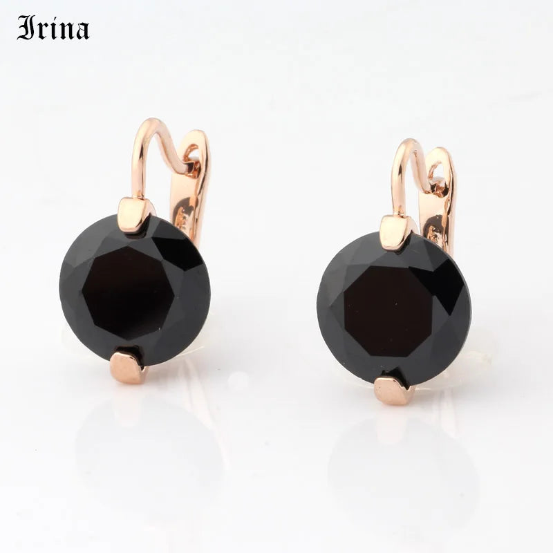 Gold Diamond Dome & Halo Stud Earrings