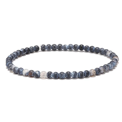 Men' s Bracelet 3Pcs/ Set Tibetan Buddhism Lucky Knot Rope  Natural Weathered Agate Beads Hand Carve Cuff Bracelet On Hand Gift