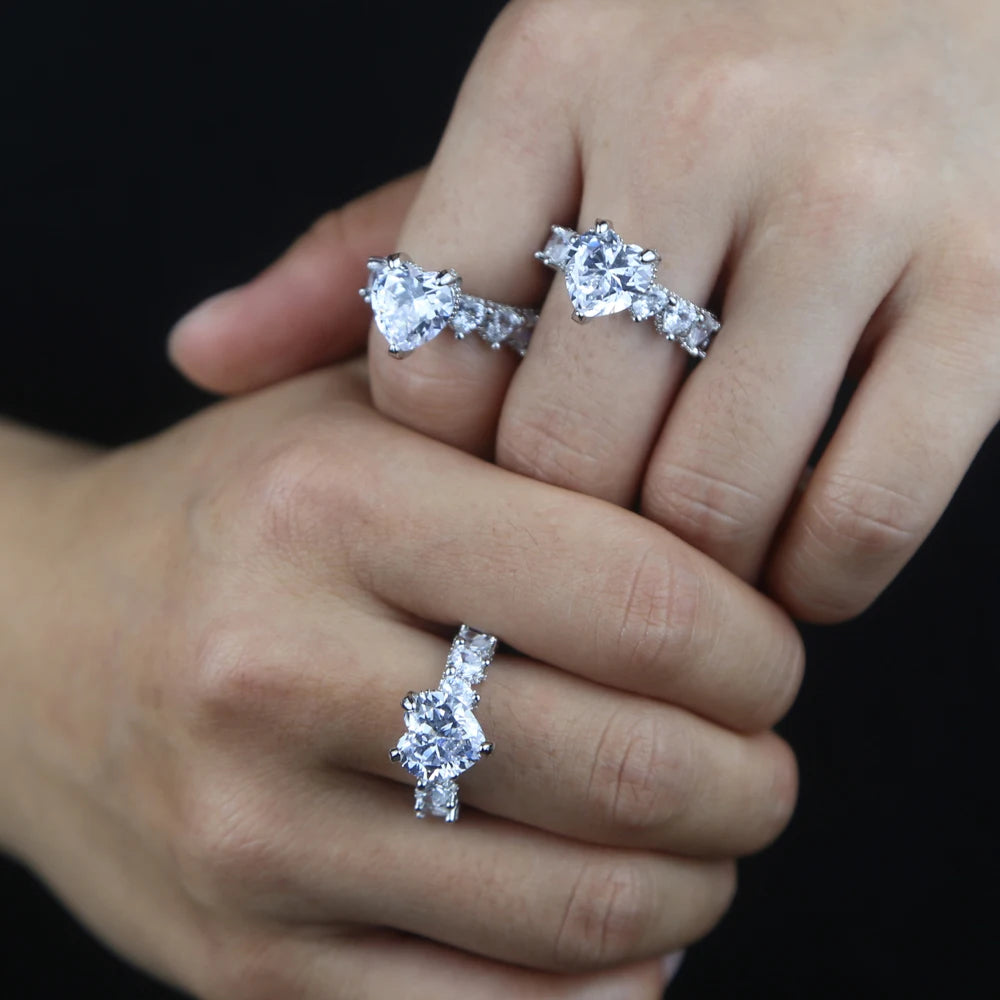 Eternal Sparkle: Lux Heart Infinity Ring