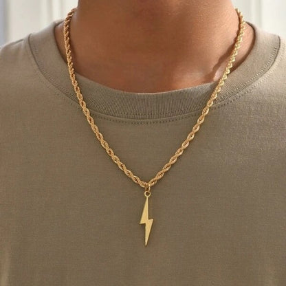 Simple Hemp Flowers Chain Jewelry Stainless Steel