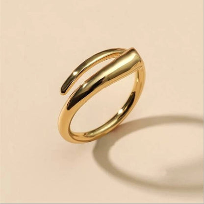 Edged Adjustable 1CT Men's Moissanite Ring