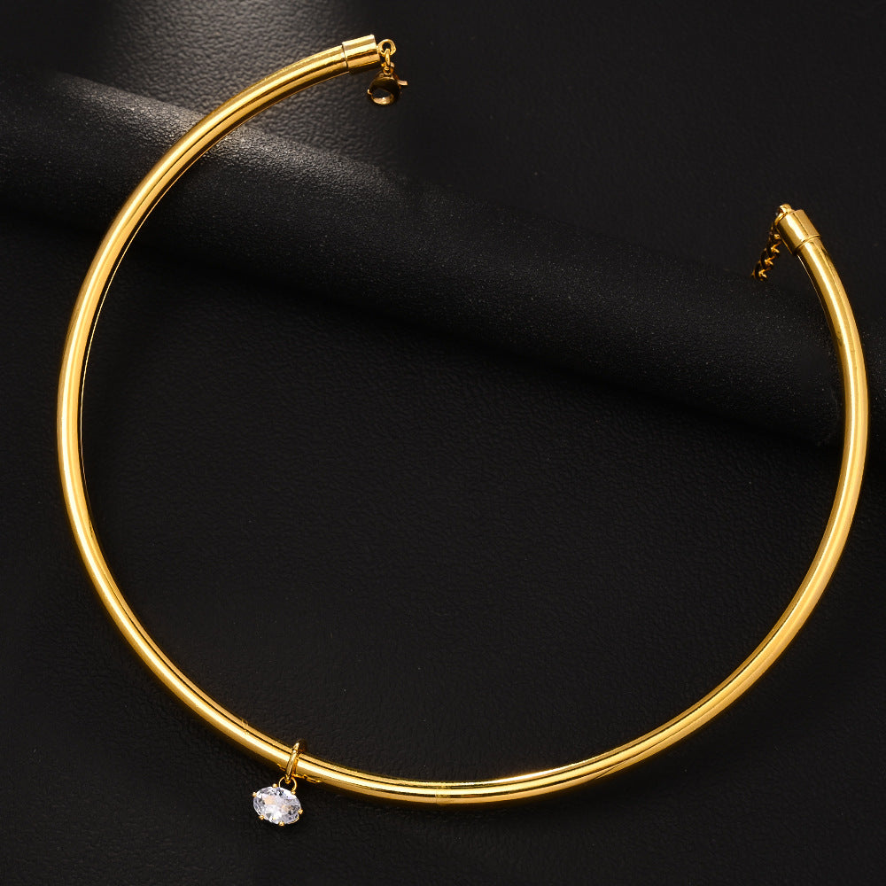 Water Drop Personality Golden Circle Adjustable