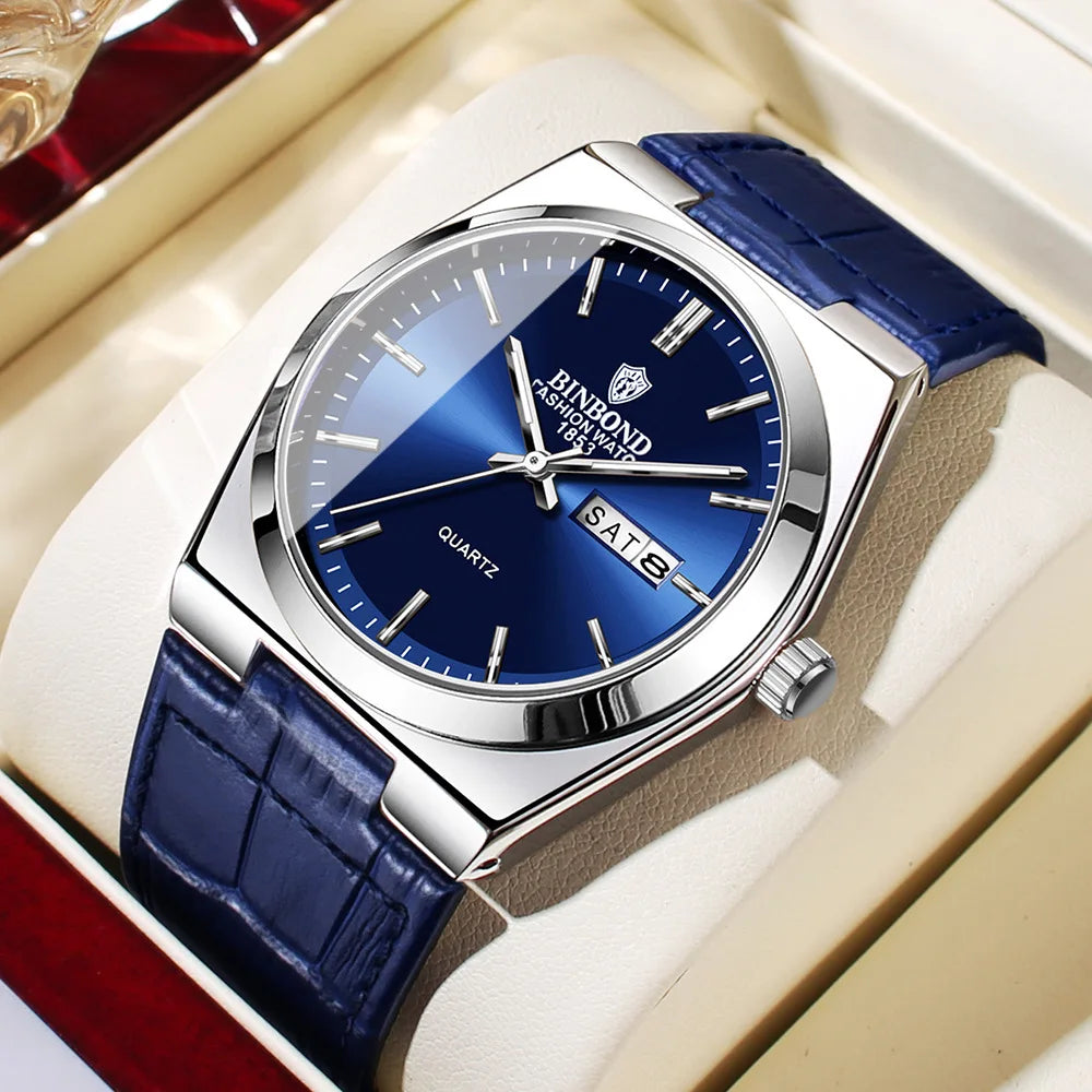 2025 Casual Business Fashion Quartz Wristwatches Gold Movement Clock Men Luxury Watch Automatic Watches Mens Gifts Reloj Hombre