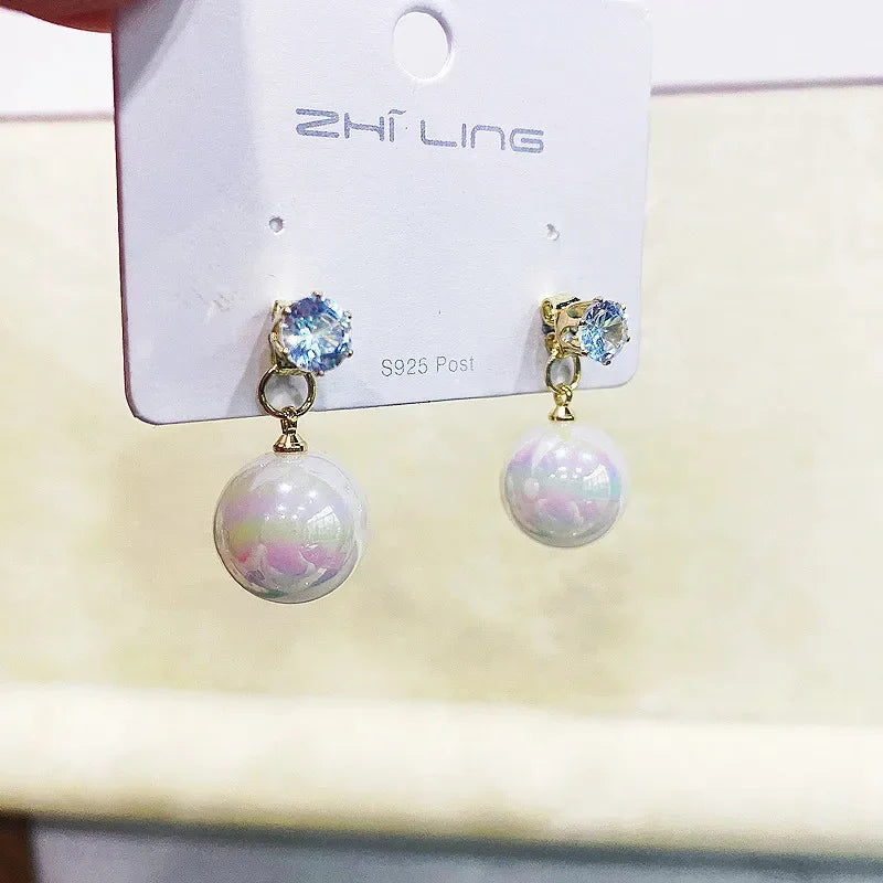 Long Tassel Pearl Earrings