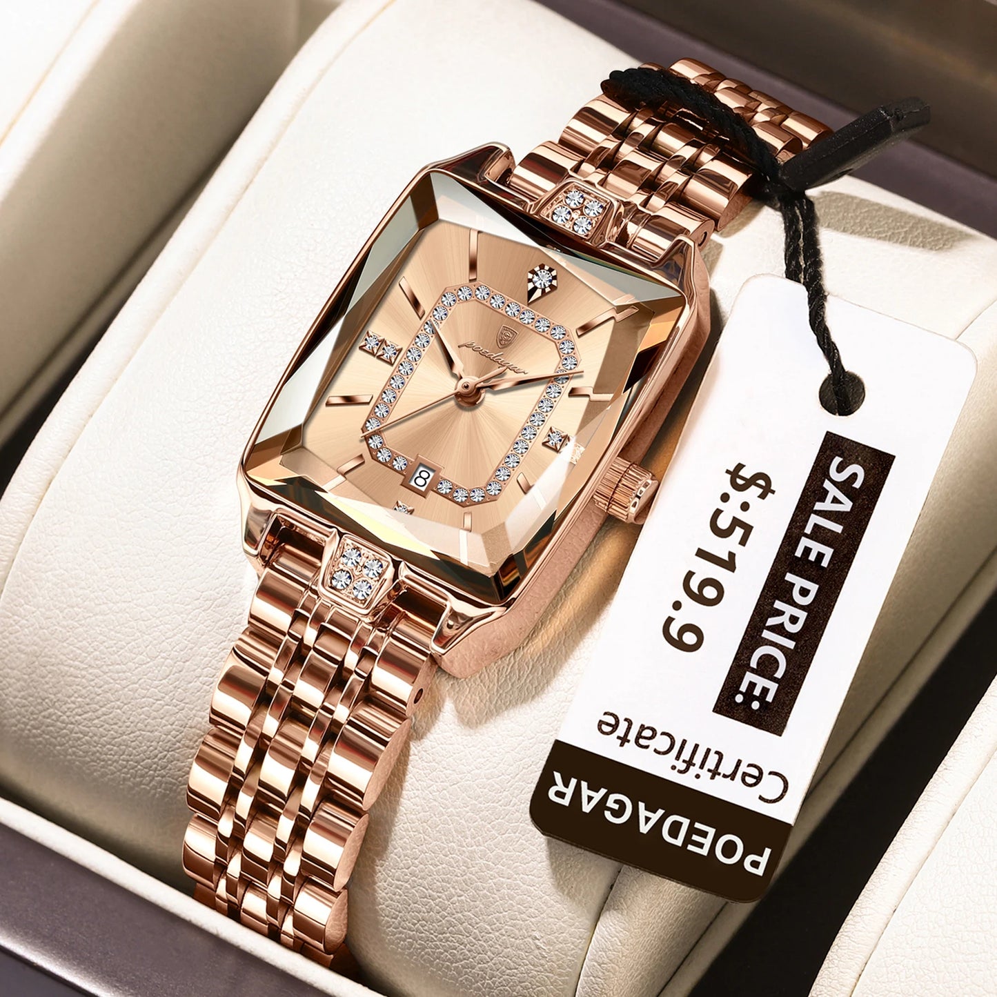 POEDAGAR Elegant Waterproof Women's Wristwatch
