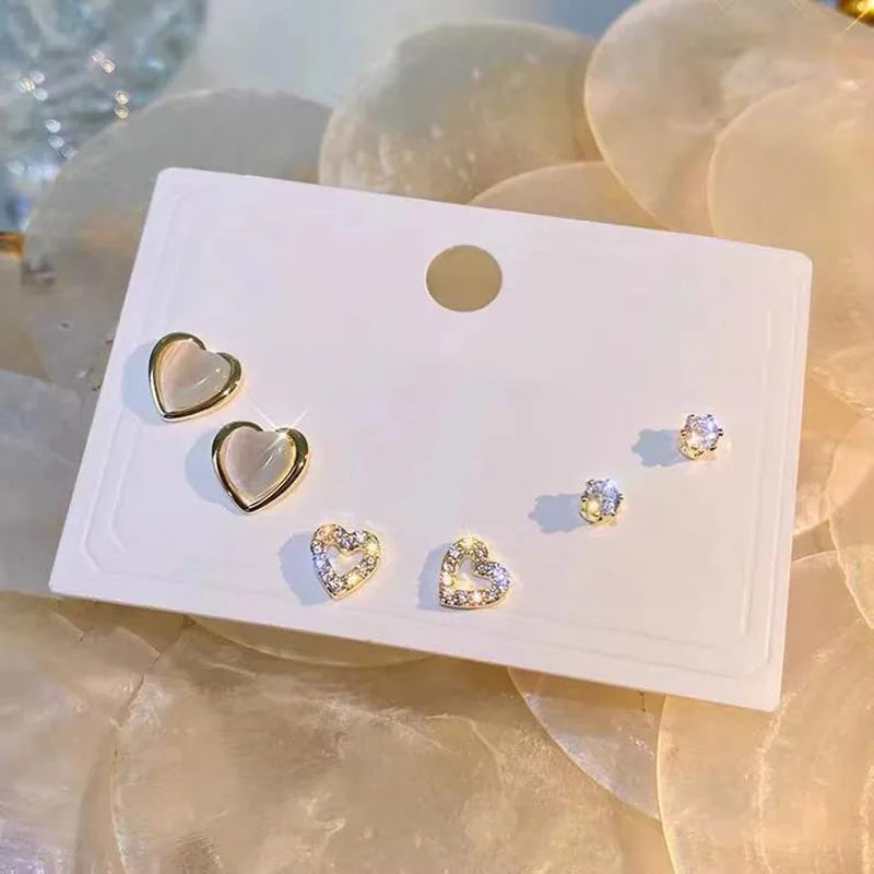 S925 Silver Mini Stud Earrings Set – Elegant, Simple & Cute Jewelry for Women & Girls™