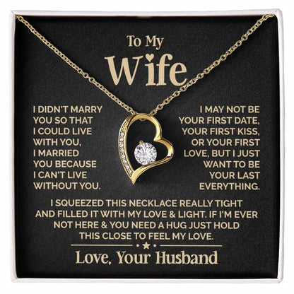 Daughter Necklace| Love You For The Rest Of My Life