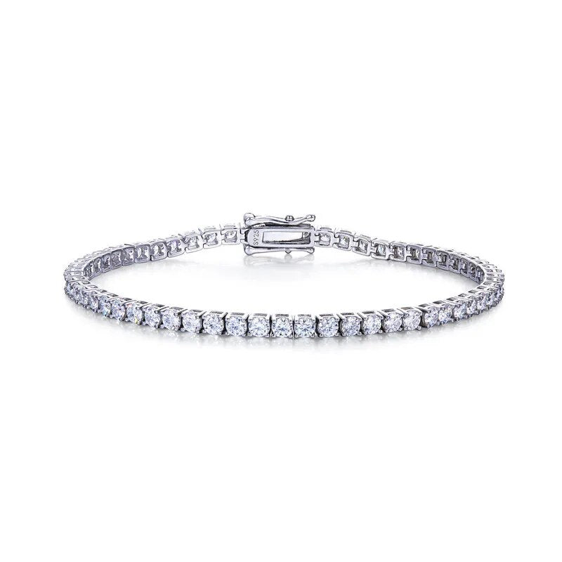 925 Sterling Silver Peridot Tennis Bracelet for Women