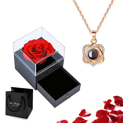 Eternal Bloom Rose Jewelry Box