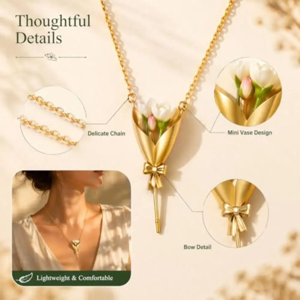 BloomLocket™ Necklace 🌸✨ — Wear Your Favorite Flowers Close