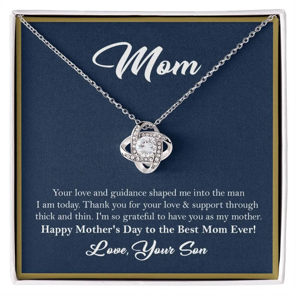 Wife I Saw You I Wanted You and I Got Lucky  | Love Knot Pendant Message Card |