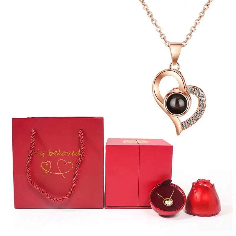 Elegant Rose Jewelry Box – Perfect for Valentine's Day Gifts