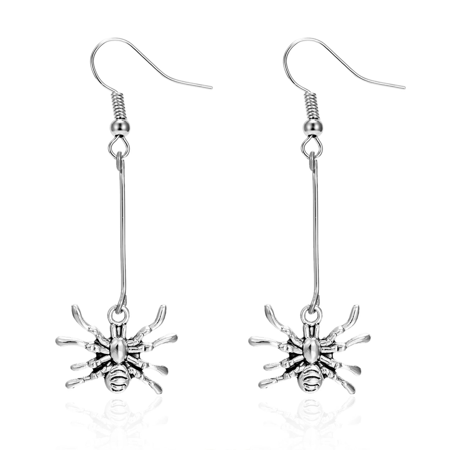 Creole earrings with a heart and 24 light pink crystals