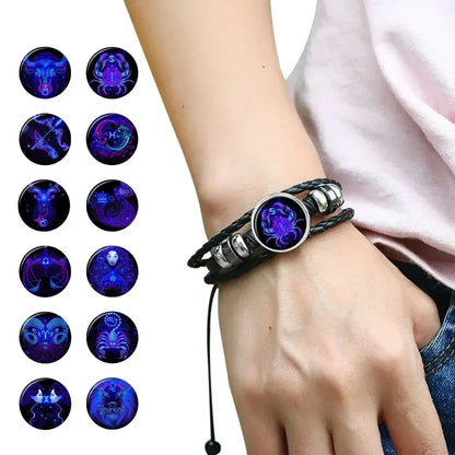 Luminous Constellation Zodiac Charm Bracelets