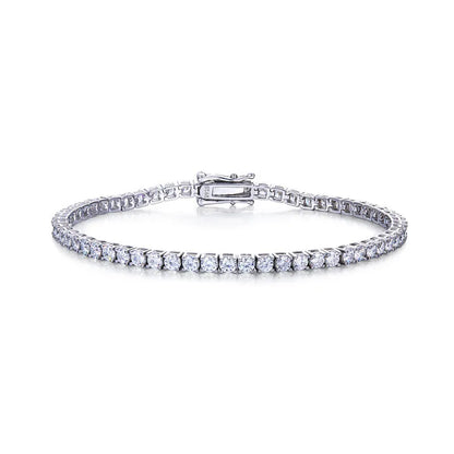 925 Sterling Silver Peridot Tennis Bracelet for Women