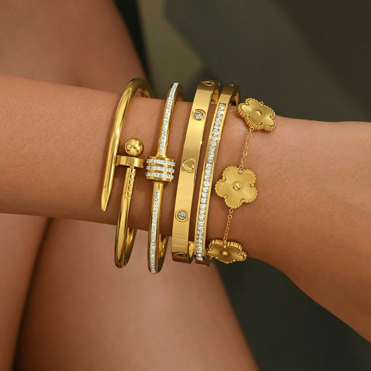 four-leaf clover lucky bracelet