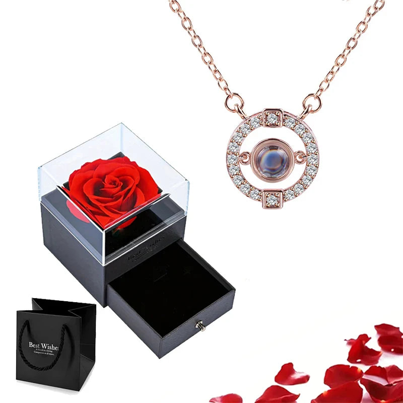 Eternal Bloom Rose Jewelry Box