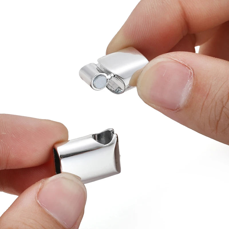 3pcs Zinc alloy Magnetic Clasp Hole 5X10mm 6X12mm For Leather Cord Magnet Lace Buckle Bracelet DIY Jewelry Making W314