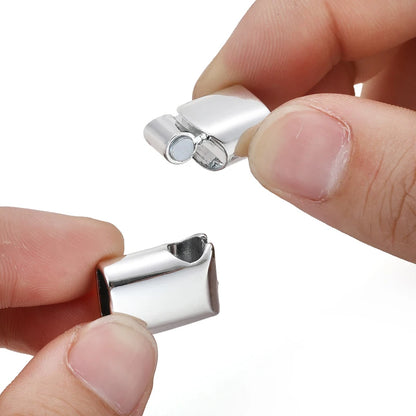 3pcs Zinc alloy Magnetic Clasp Hole 5X10mm 6X12mm For Leather Cord Magnet Lace Buckle Bracelet DIY Jewelry Making W314