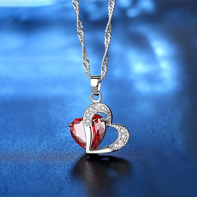 Heart Necklace in Bloom – Perfect Gift in a Rose Gift Box