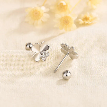 Cape Gooseberry Earrings with Gold Leaf