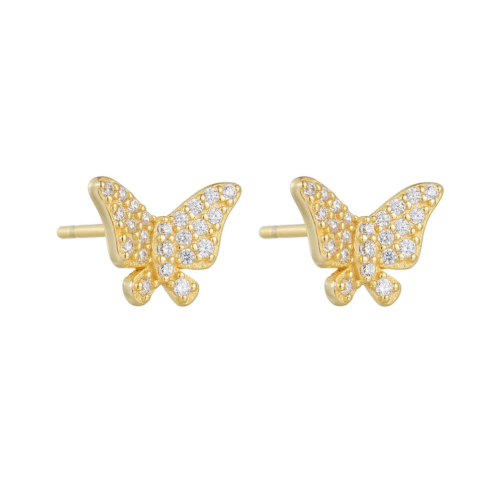 Orange Stud Earrings