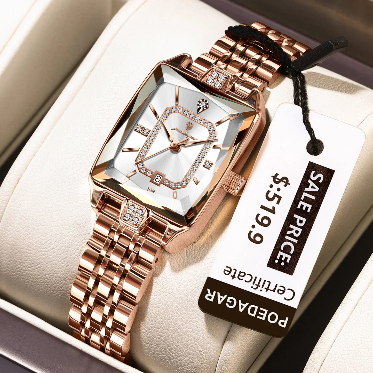 POEDAGAR Elegant Waterproof Women's Wristwatch