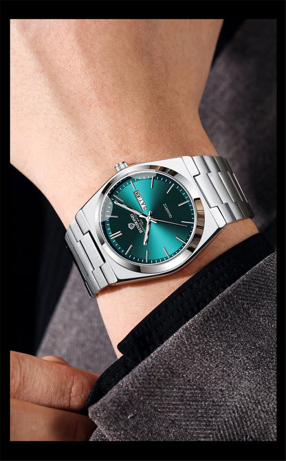 2025 Casual Business Fashion Quartz Wristwatches Gold Movement Clock Men Luxury Watch Automatic Watches Mens Gifts Reloj Hombre