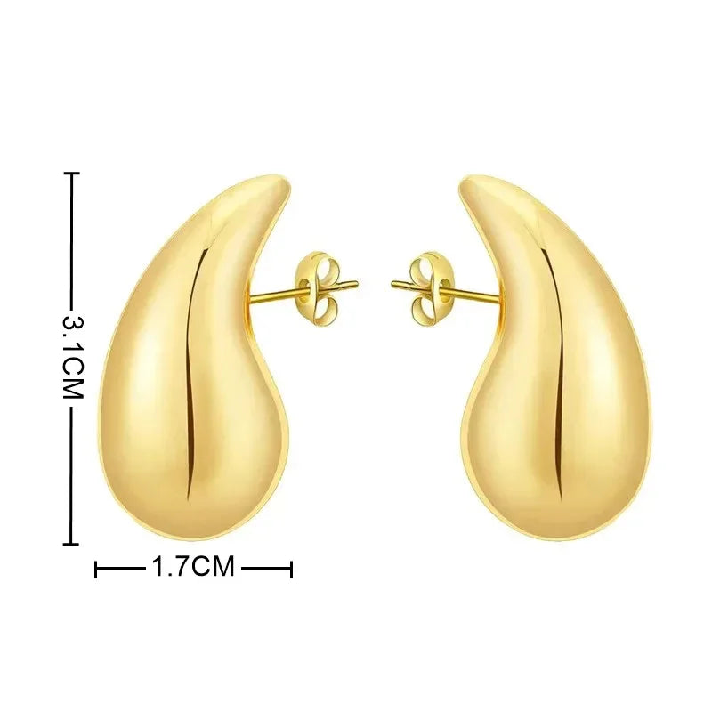 Chunky Dome Drop Earrings For Women