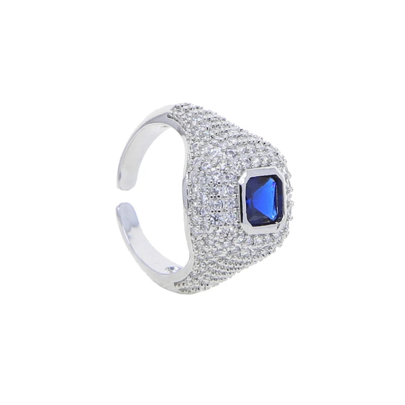 5A Cubic Zirconia  Iced Out Bling Ring