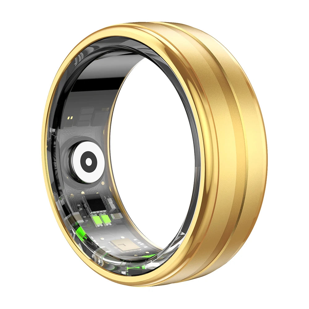 Men Women Heart Rate Blood Oxygen Monitor Waterproof Smart Ring