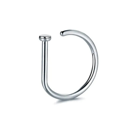 1pc Women Men Fake Piering Nose Ring Earrings, Fashion Punk Non
